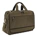 Derek Alexander Leather Nylon Double Zip Computer Bag - Olive