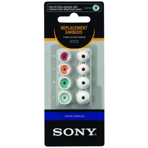 Sony EPEX10A/WHI Hybrid Replacement Earbuds (White)