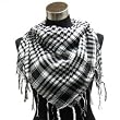Houndstooth Square Shawl (40"x40"), Black White