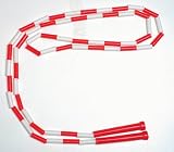 School Smart Segmented Nylon Jump Ropes with Handles - 16 feet