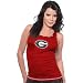 Georgia Bulldogs Red Ladies Swarovski Crystal Tank Top