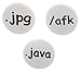 Set 3 .java .jpg /afk Computer Programmer Coder Nerd Geek Humor 2.25