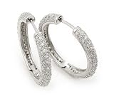 Sterling Silver Cubic Zirconia Hoop Earringsluster Forever.