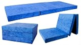 Klappmatratze 80x195x10cm blau Reisebett Gästebett Campingbett NEU