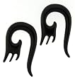 Acrylic Tribal Tapers - Claw - 2G - Sold as a Pair