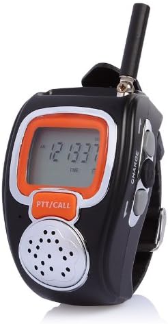 Freetalker RD-008B Portable Digital Walkie Talkie Two-Way Radio Watch for Outdoor Sport Hiking, 462MHZ, black, 2pcs