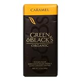 Green and Black's Organic Milk Chocolate Bar, Caramel, 3.5-Ounce Bars (Pack of 10)