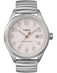 Timex Originals T2N311 Unisex T Series Pink Dial Steel Expander Watch