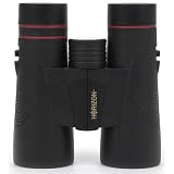 Swift Horizon 10x42 Roof BaK4 Prism Waterproof Binoculars, Black w/ Strap, Case 920