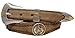 Goldfield Barrel Racer Round Rope Edge Conchos Western Leather Scalloped Belt Brown 32