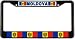 Moldova Moldovan Flag Black License Plate Frame Metal Holder