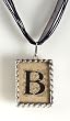 Monogram Pendant Necklace - B Monogram Pendant Necklace - B