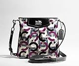 Coach Op Art Madison Crossbody Messenger Bag Swing Pack 43316 Purple Multi