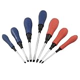 uxcell 滑り止め　ゴム　ハンドル　スクリュードライバー　ネジ回し　セット　7 個