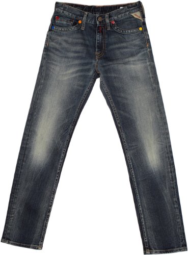 Replay Jungen Jeans Normaler Bund SB9058.050.117 720, Gr. 158/164 (14A), Blau (blue denim) Preisvergleich