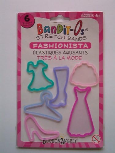Fashion Angles Bandit-Os Stretch Bands, Fashionista, Pack of 6 Bands