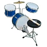 Logitoys - 115266 - Musique - Batterie Double Face + Tabouret (Triple Tige)