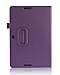 ProCase ASUS MeMO Pad 10 Protective Case with Bonus Stylus Pen - Flip Stand Leather Cover Case for ASUS MeMO Pad 10 Tablet (ME102A), Built-in Stand (Purple)