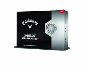 Callaway Hex Chrome Plus Golf Balls (12-Pack), White