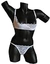Hebe-BH mit Slip ouvert in weiss