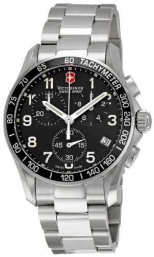 Victorinox Swiss Army, Silver Stainless Band Black Dial - Mens Watch 241122