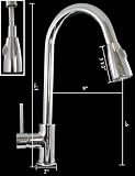 41Gy3lKYMNL. SL160  New Design Stylish Polished Chrome Pull Out Spray Kitchen Faucet