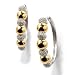 Sterling Silver / Platinum & 18K Rose or Yellow Vermeil Diamond Earrings