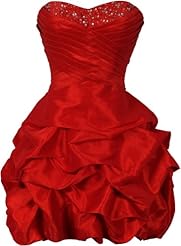 Bubble Dress Taffeta Beaded Homecoming Dress/Prom Dress/Party Dress/Mini Dress 