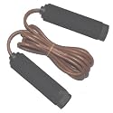 Lonsdale Leather Skipping Rope (Weighted Handles)