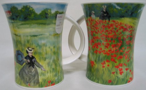 DUNOON Becher Tasse Richmond Motiv \"Giverny -Poppy Field\" Preisvergleich