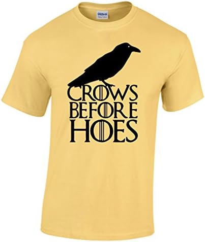 Crows before Hoes T Shirt Inspired by Game of Thrones John Snow Nights Watch TV Cool