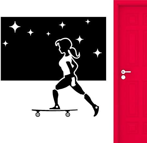 ChrisGDodge Wall Sticker Home Decor Wall Stickers Teen Girl Skateboard Sports Room Decor Vinyl Decal