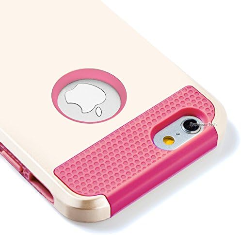 iPhone 6S Case, Limecase® [NGS Series][Gold-Rose] Shockproof Hard Rugged Rubber Minimalistic Thin Cover with Dual Layer Impact Proof for Apple iPhone 6S (2015) &amp; iPhone 6 (2014) (4.7 Inch) Devices