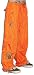 Orange Pants - USC Ghast String Raver 22 in Dance Pants (Orange), X-Small 30-34 Inch Waist