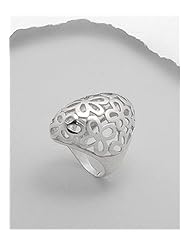 Flower Ring In 92.5 Sterling Silver