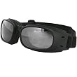 Bobster Piston Adult Harley Motorcycle Goggles Eyewear - Black/Reflective