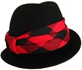 Christys Crown Chilly Womens Assymetrical Rakish Cut Wool Felt Fedora Crease Top Bowler Christy's Limited Edition