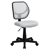 Flash Furniture Mid-Back White Mesh Task Chair and Computer Chair
