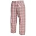 Pink Gray Sparkle Glitter tartan plaid check tie cord flannel cotton pants for lounging, sleep, sports. Unisex relaxed fit, available in 3 Youth sizes
