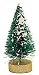 12 Piece Package Miniature Frosted Forest Sisal Trees Stand on Tiny Wooden Bases. -1" High