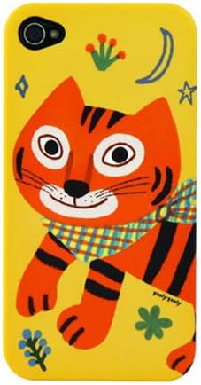 iphone 4 /4s Case, Apple iphone4 / 4S, Premium Hard Ultra Slim Fit Case & Cover, Protect Mobile (Yellow, Orange Tiger)