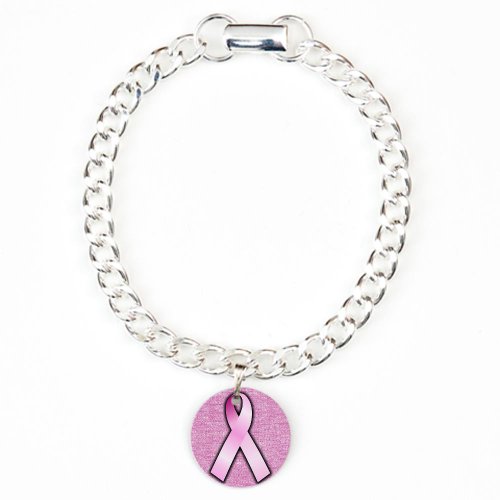 Charm Bracelet Breast Cancer Pink Ribbon