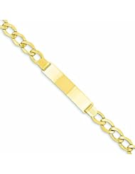 Genuine 14K Yellow Gold Curb Link 8Mm Id Bracelet 7 Inches 100% Satisfaction Guaranteed.