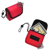 Red Carry Case for TomTom ONE v2/v3/v4 (Europe & Regional inc GB) 3rd/New Edition models