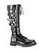 Unisex Gothic 5 Strap Leather Knee Boot - 5