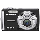 Olympus FE-340 8MP Digital Camera with 5x Optical Zoom (Black)