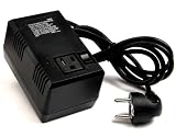 VCT VTM-150GS - Deluxe 220/240V Step Down Travel Voltage Converter To Use USA Products in Europe & Asia - Good For Laptops & Chargers etc