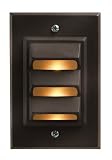 Hinkley Lighting 1542BZ Vertical Deck Light, 12 Watt T5 Wedge Base Light Bulb, Bronze