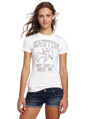FEA Juniors Led Zeppelin Icarus Tissue Tee, White, X-Large