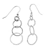 ZEEme Silver Damenohrhaken "Kreise" 301230010